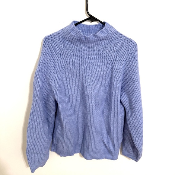 Joie Wool Blend Chunky Knit Mock Neck Sweater Size Medium - Picture 2 of 3